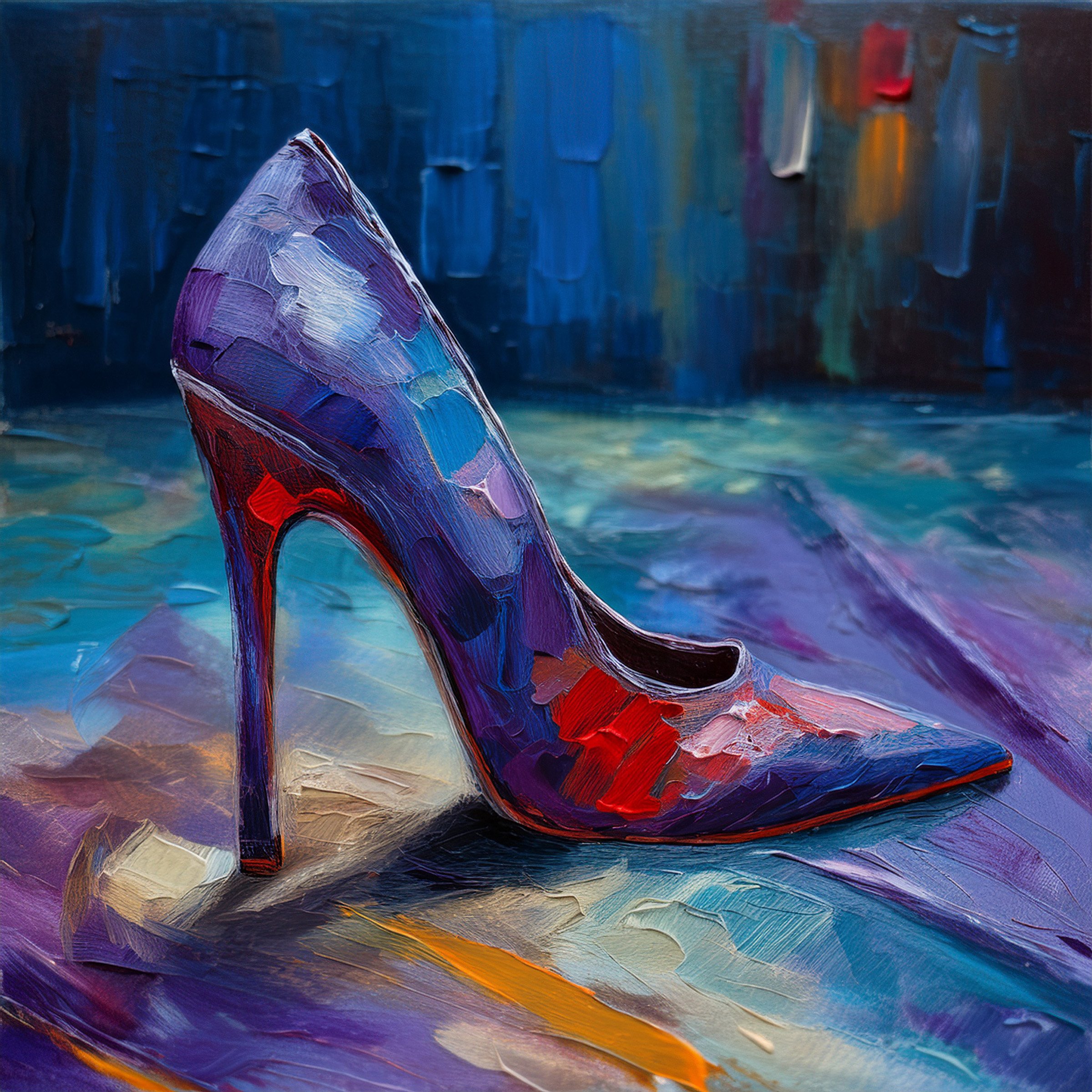 "Studio Session" – Fantasy Footwear Fine Art Print