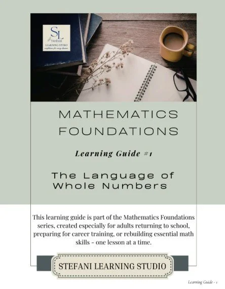 Mathematics Foundations Learning Guide #1