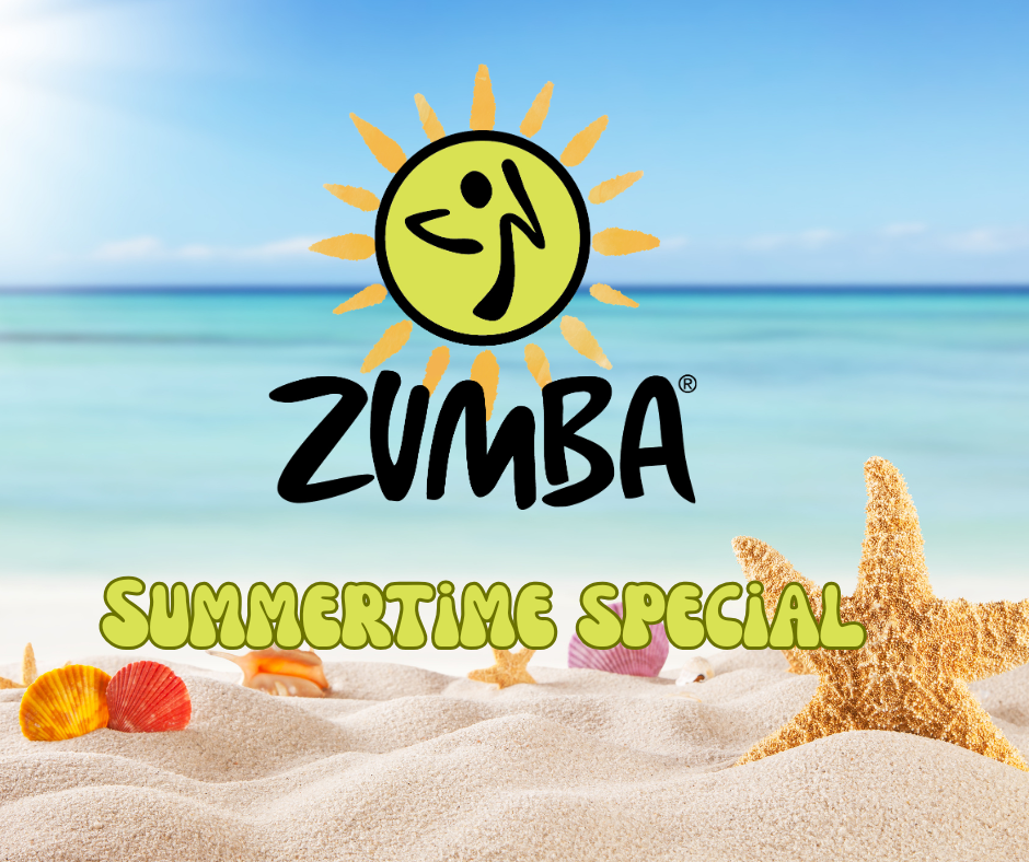 ZUMBA: SUMMERTIME SPECIAL ☀️🌴🍹

Think sunshine, big tunes, sweaty joy and mildly irresponsible levels of feel-good energy.

This one-off summer special is bringing holiday vibes, party atmosphere and all the music that makes standing still feel lik