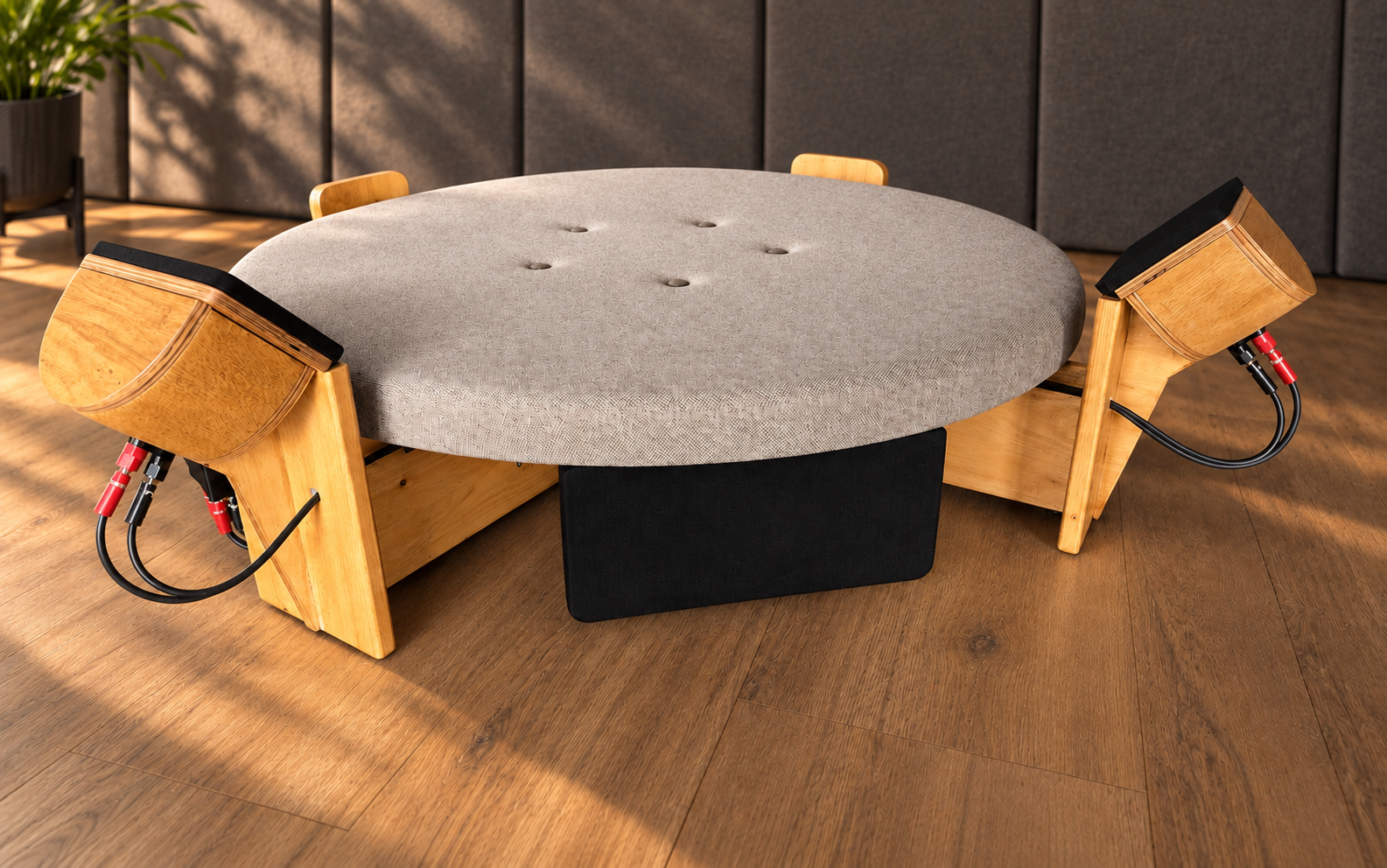 SonicNEST™ patent-pending handcrafted spatial audio & vibroacoustic lounge. Founder Edition limited to 10 pieces. 2
