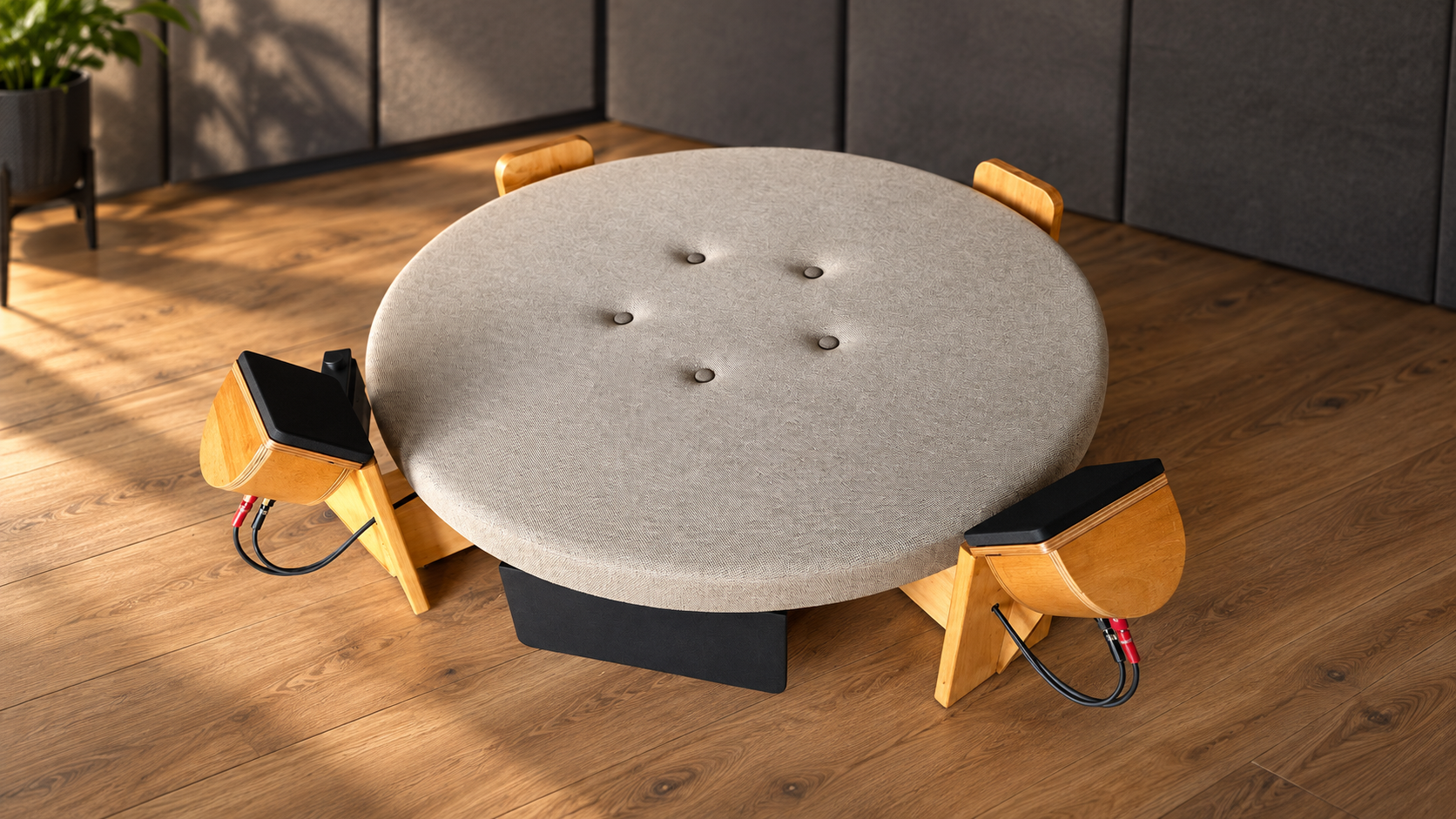 SonicNEST™ patent-pending handcrafted spatial audio & vibroacoustic lounge. Founder Edition limited to 10 pieces. 3