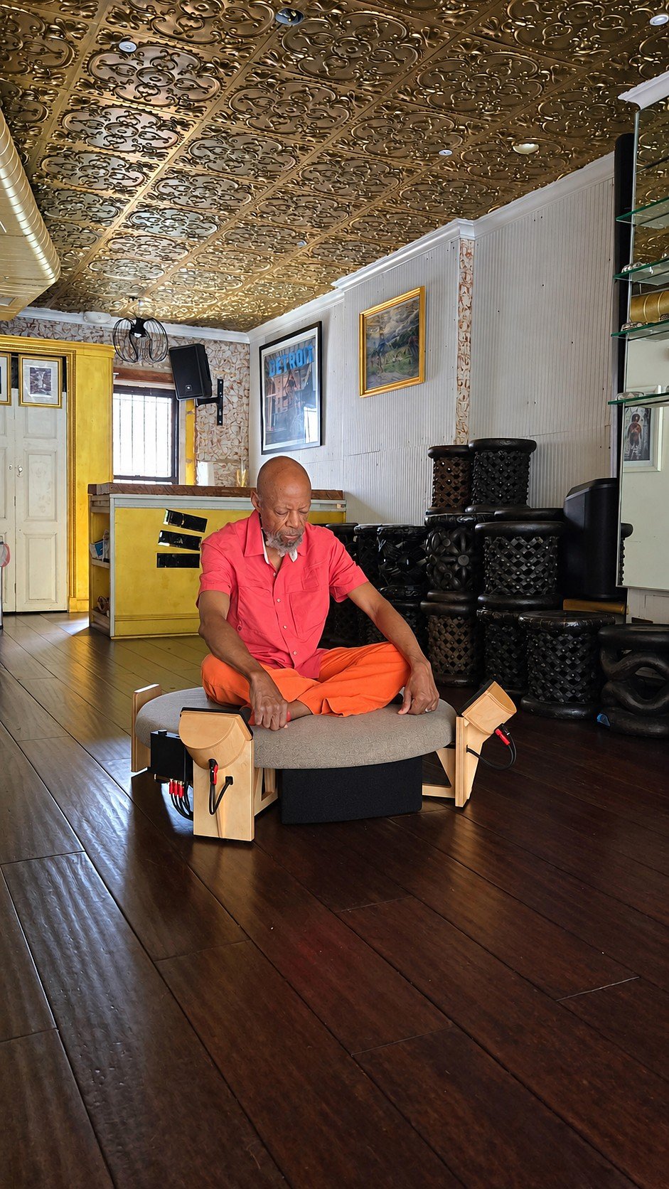 Laraaji experiencing SonicNEST