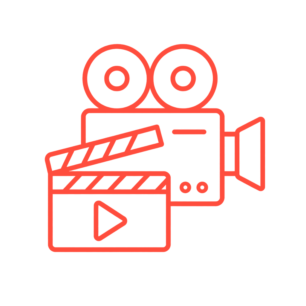 Icon representing social media content, campaign visuals, reels, photography, and creative content production by Black Lumen.