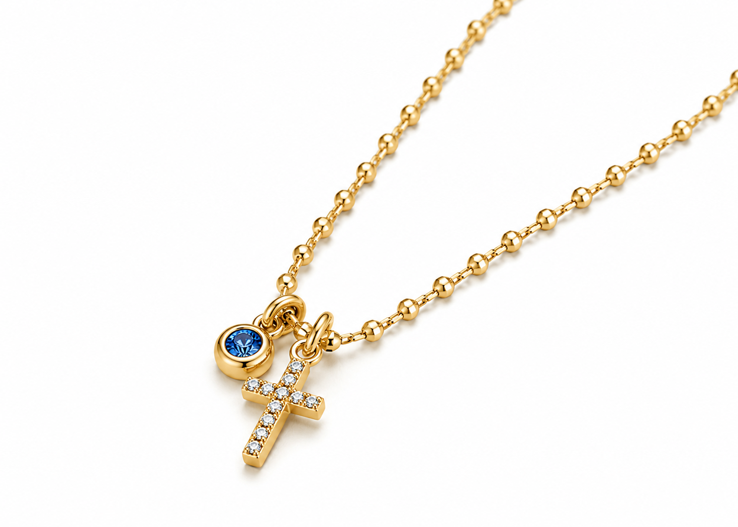 Grace Tide Cross Necklace