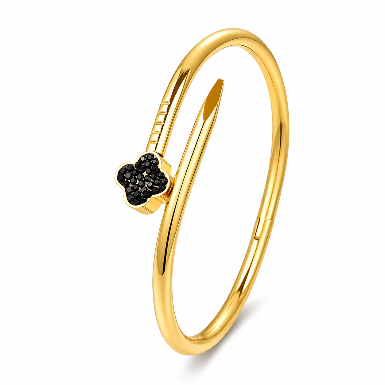 Black Gold Nail Bracelet