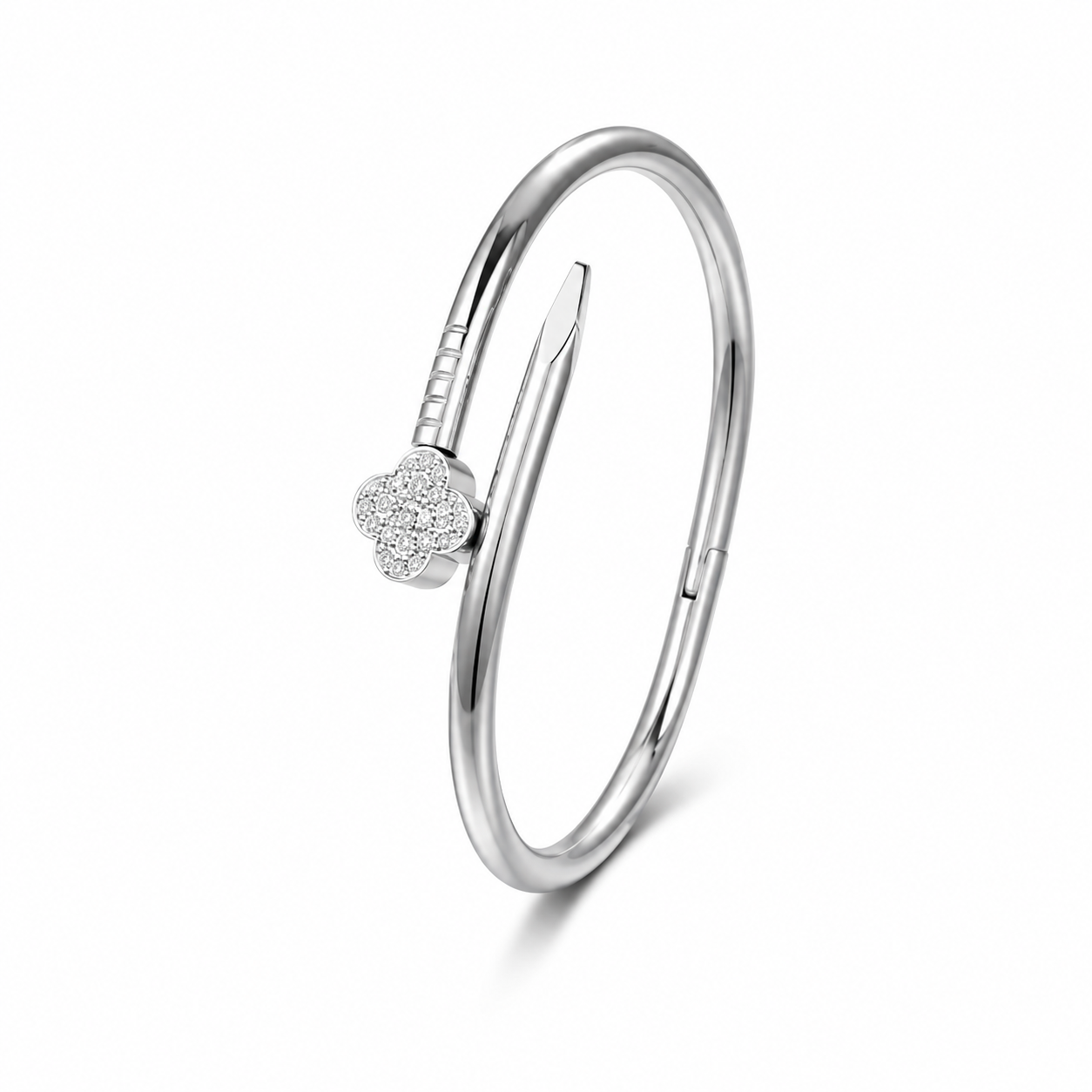 Lumiere Silver Nail Bracelet