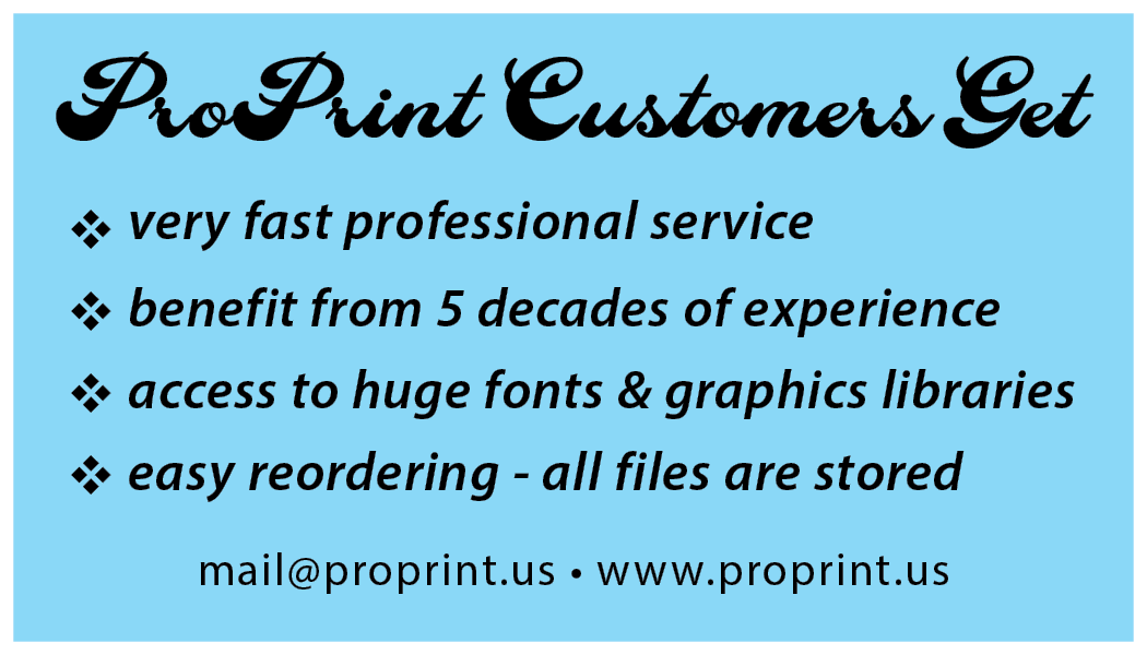 We deliver excellent business cards that are very readable and deliver a great first impression