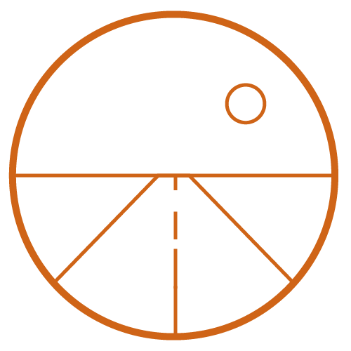 A diagram of a circle divided into sections with lines and a smaller circle, resembling a target or a pie chart with an additional inner circle.