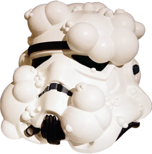 UNTITLED [JAKE & DINOS CHAPMAN] ON SYORMTROOPER HELMET