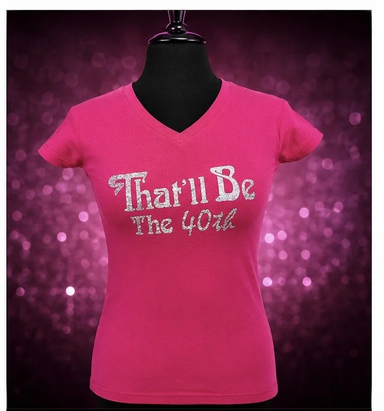 That'll Be The 40th Glitter T-shirts