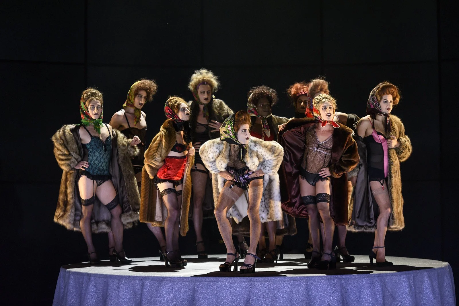 Dancers from Barrie Kosky's production of Shostakovich's The Nose, The Royal Opera 2016/17, The Royal Opera © ROH 2016. Photograph by Bill Cooper