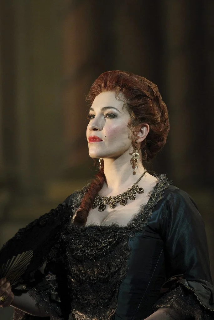 Ksenia Dudnikova as Princesse de Bouillon in Adriana Lecouvreur, The Royal Opera 