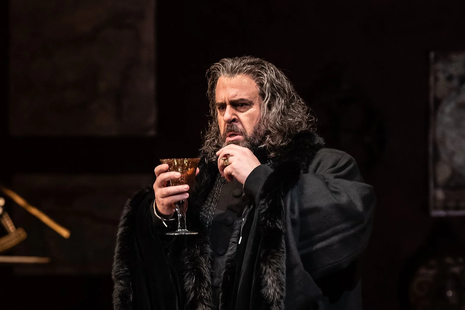 Carlos Álvarez as Simon Boccanegra in Elijah Moshinsky's production of Verdi's Simon Boccanegra, The Royal Opera © 2018 ROH. Photograph by Clive Barda