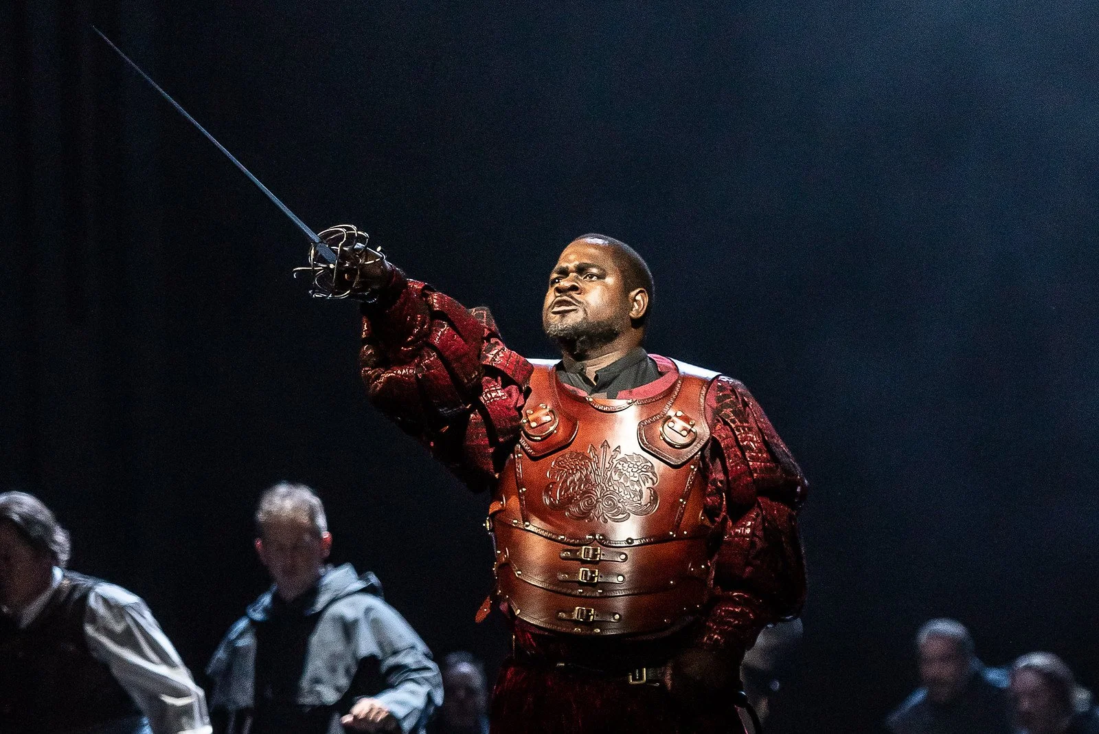 Blaise Malaba as Montano in Keith Warner’s production of Verdi’s Otello, The Royal Opera Season 2021/22. The Royal Opera ©2022 ROH. Photograph by Clive Barda