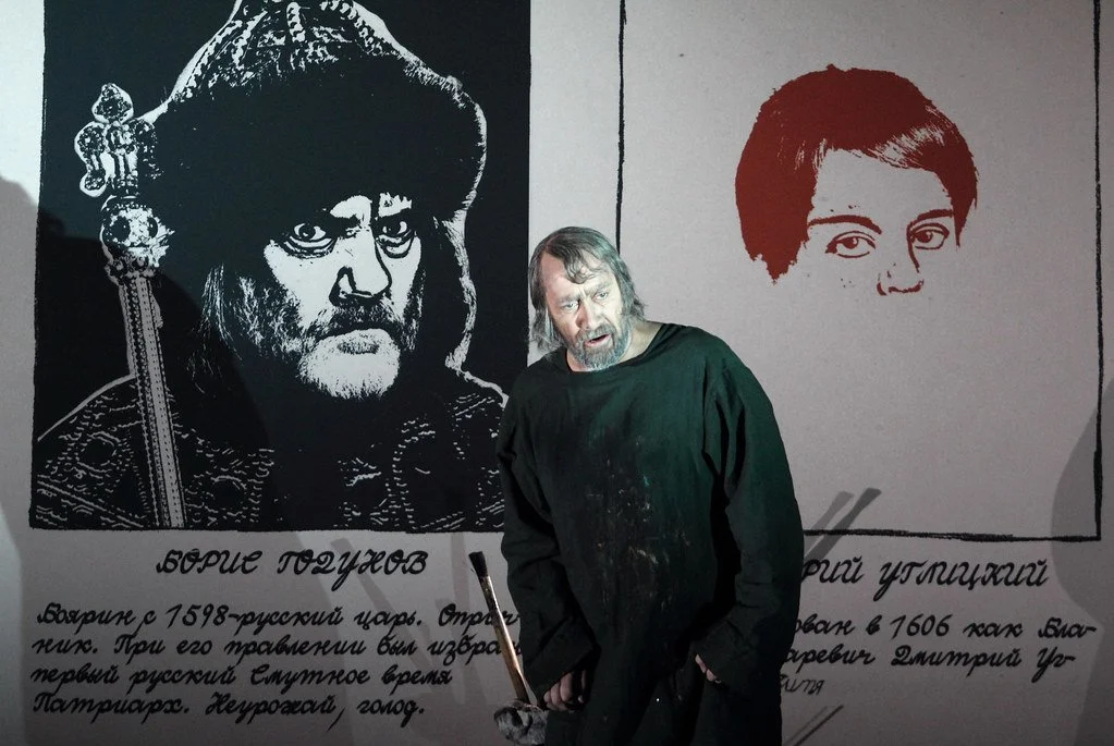 Ain Anger as Pimen in Richard Jones' production of Musorgsky’s Boris Godunov. Royal Opera 15/16 Season. © ROH 2016 Photograph by Catherine Ashmore