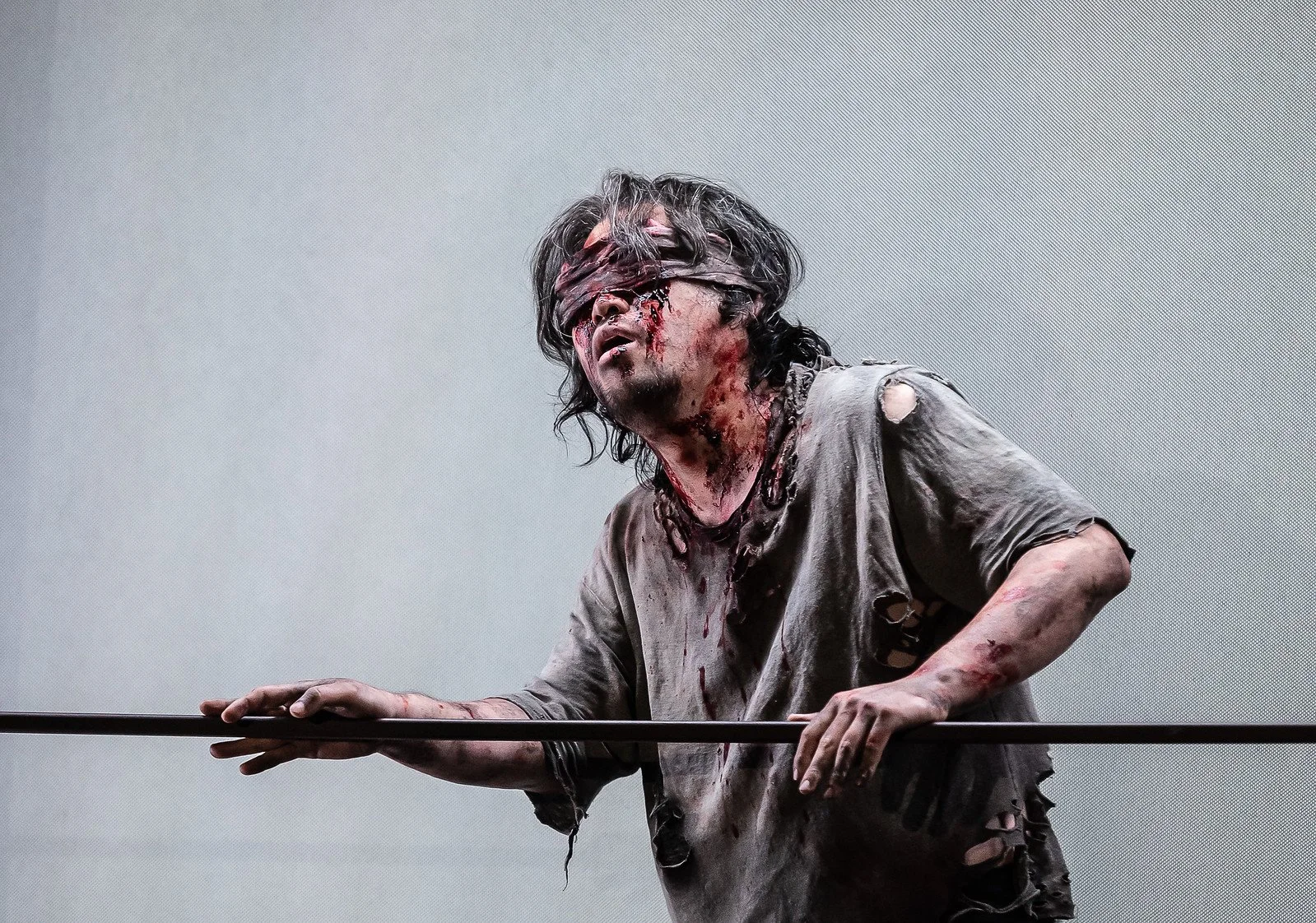 SeokJong Baek as Samson in Samson et Dalila, The Royal Opera © 2022 ROH. Photograph by Clive Barda