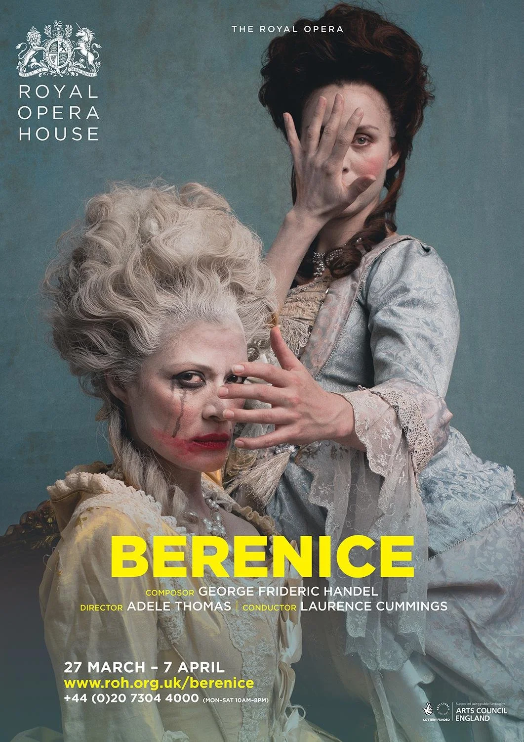 Poster shoot of Adele Thomas’s production of Handel’s Berenice, The Royal Opera © 2018 Damien Frost. Photograph by Damien Frost