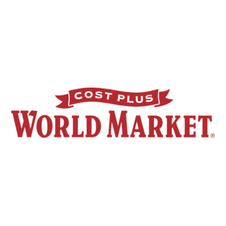 World Market logo with red text on a black background.