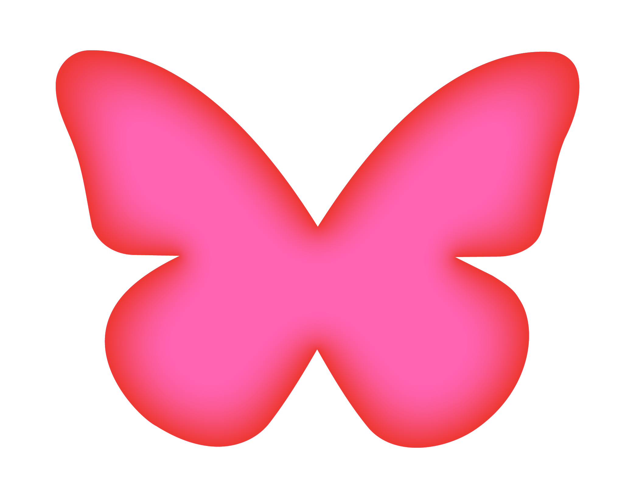 pink butterfly graphic
