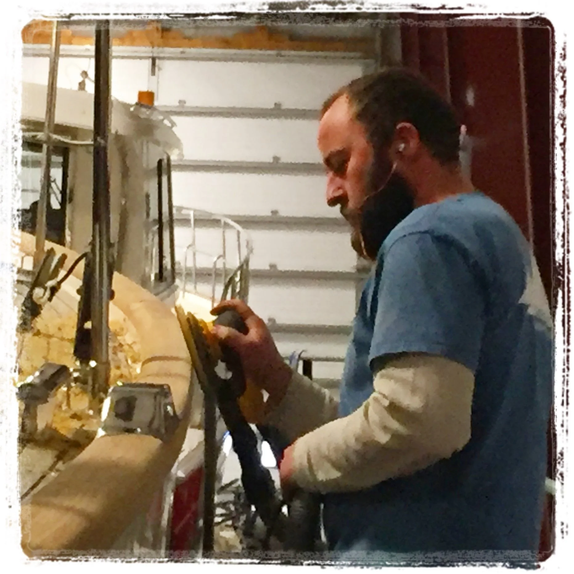 Cameron Maclean, owner of Maclean's Brightwork.
Craftsman at work.