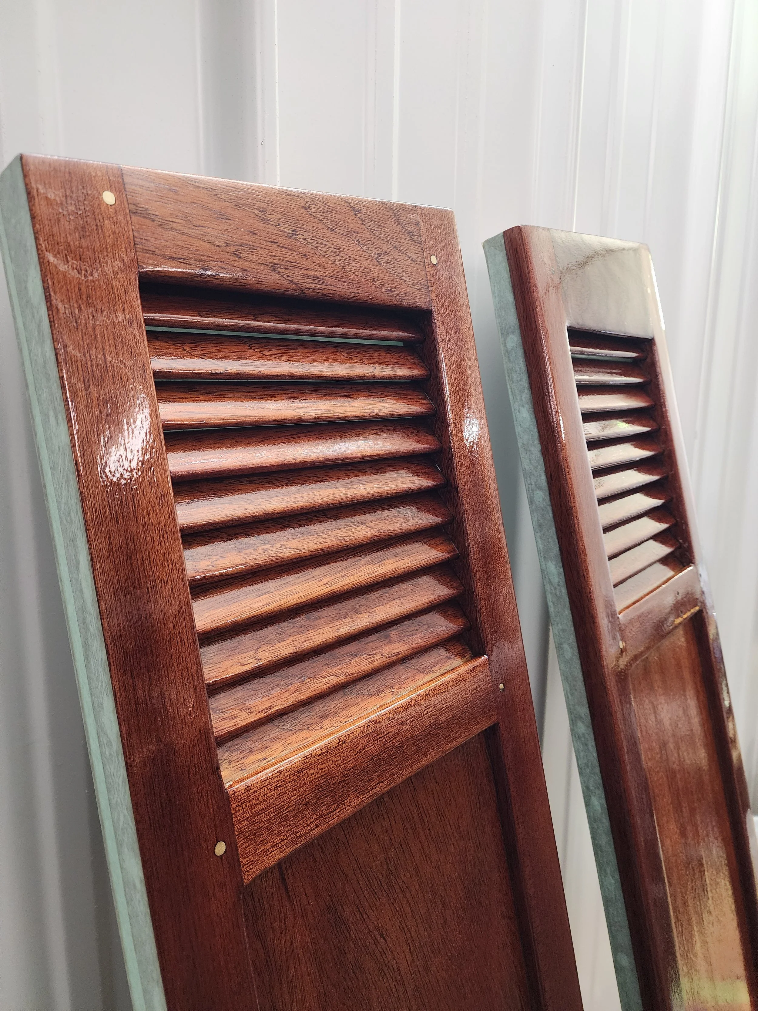 Finishing doors to a beautiful luster