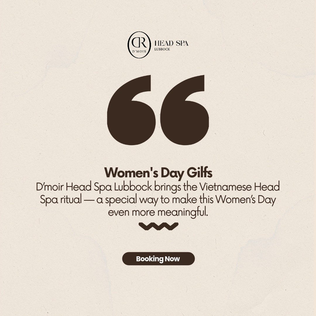 A special gift for a special woman.

This Women&rsquo;s Day, give her the gift of relaxation with a Vietnamese Head Spa ritual by D&rsquo;moir.

Let her slow down. Let her glow. 🤎
October 25, 2026
Book your ritual: https://www.dmoirheadspa.com/

 #h