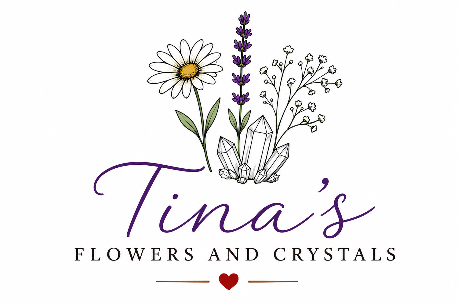 Tina's Flowers and Crystals