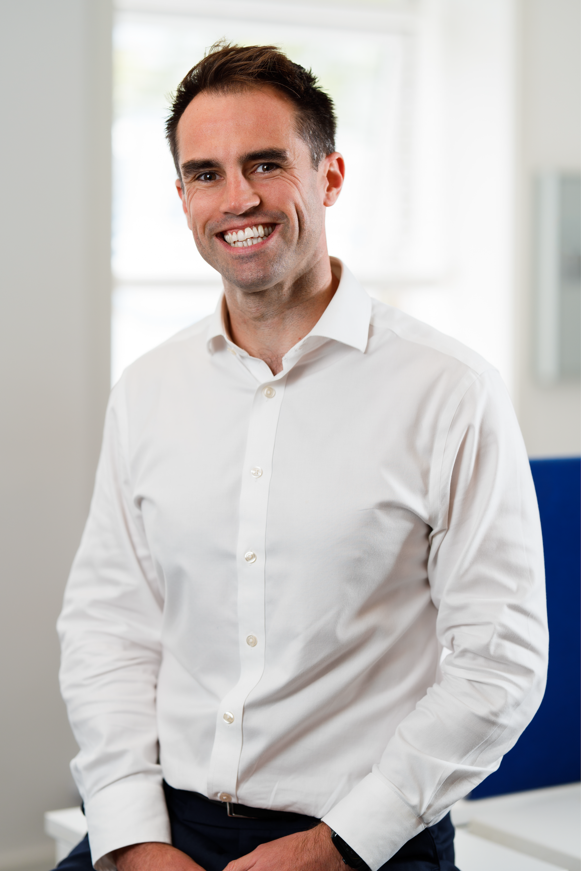 A photograph of Simon McCahill