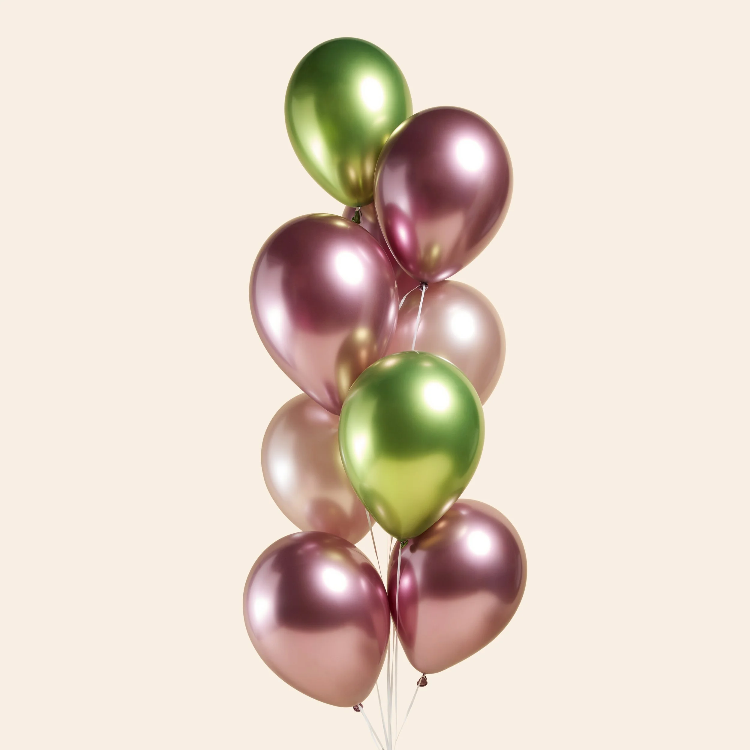 pinks purples green