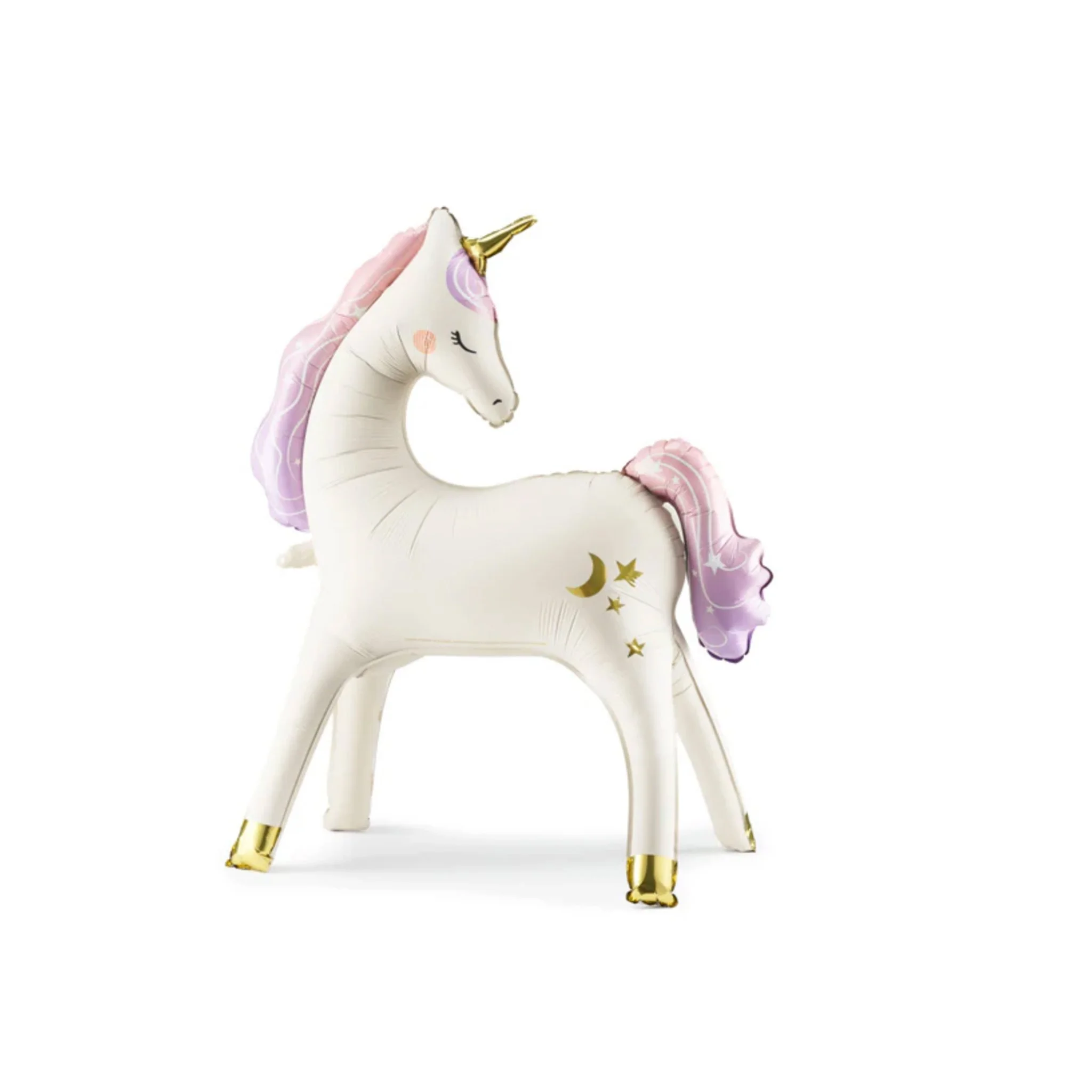 white & gold unicorn