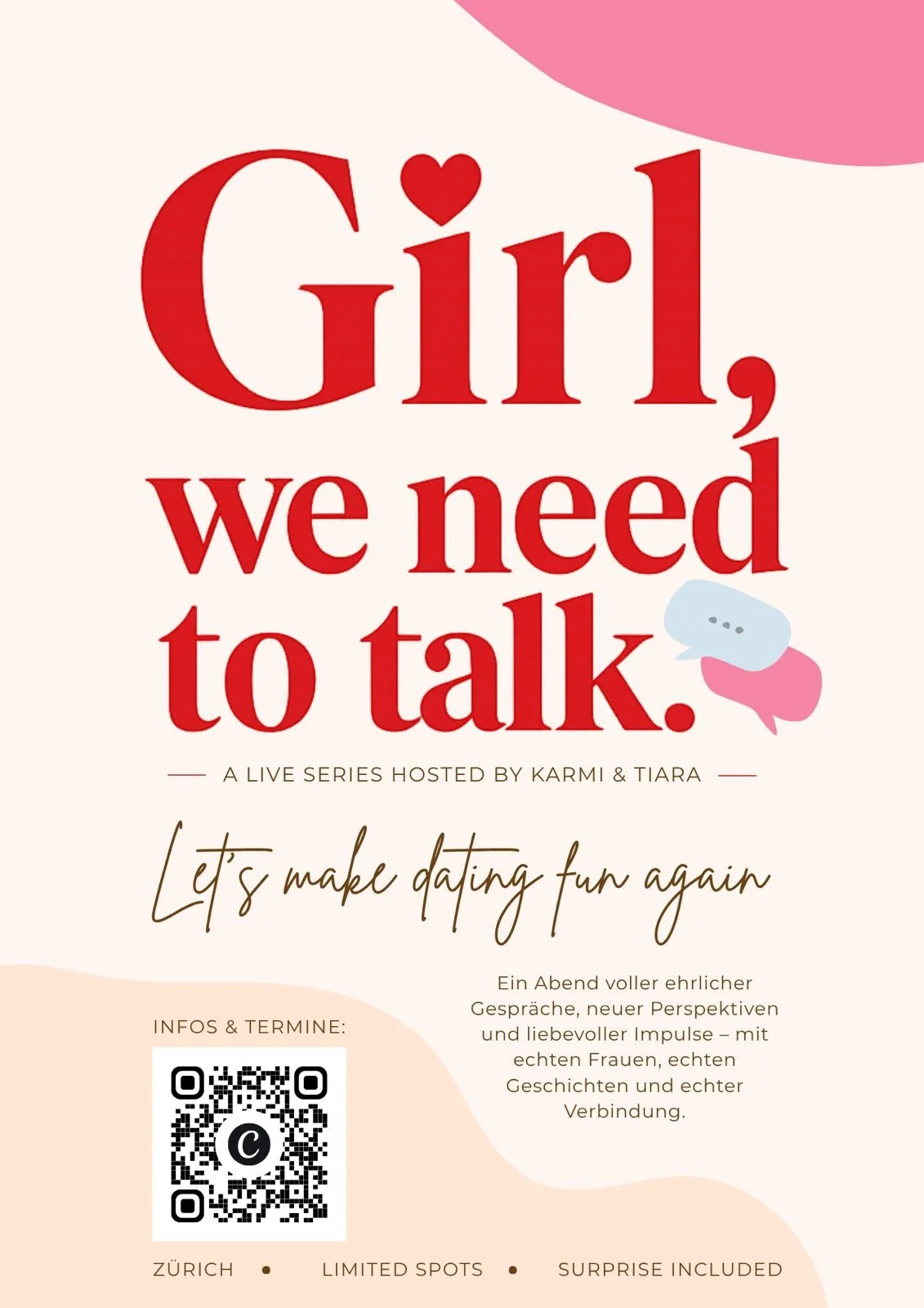 Girl, we need to talk