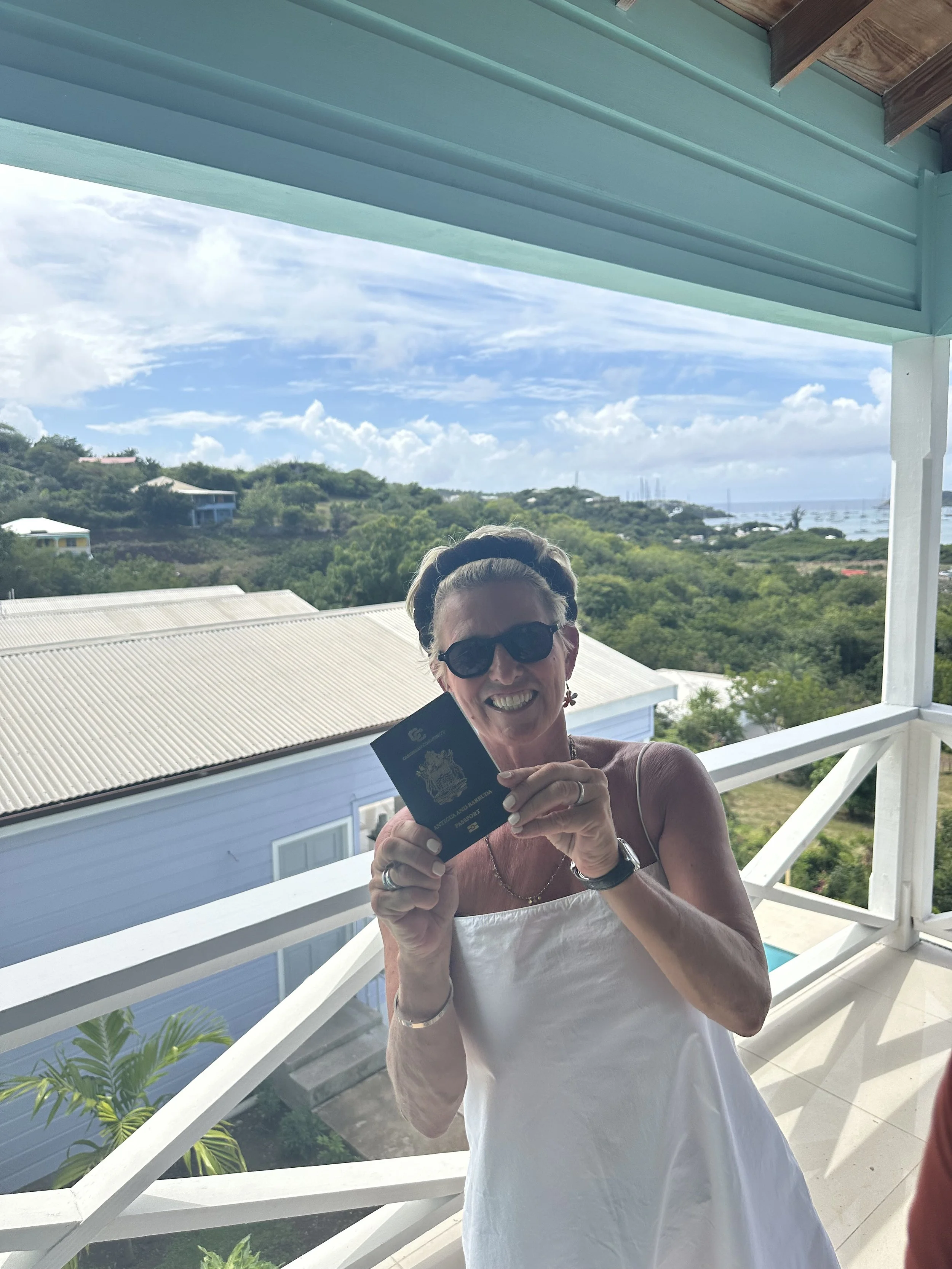 I am now an Antiguan Citizen!  Come and join me in my happy place.