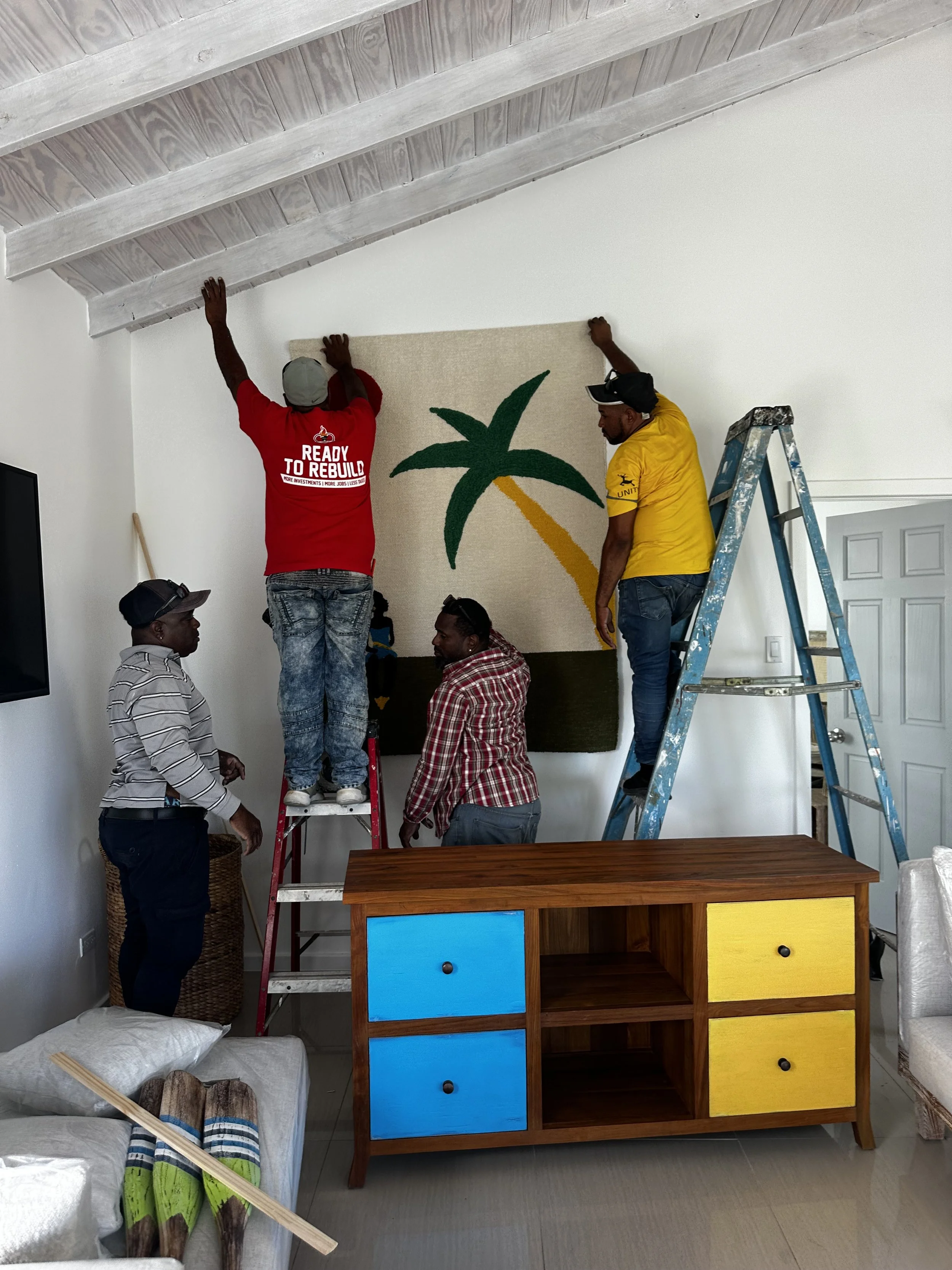 Decorating Booby - the two bedroom loft named after the Caribbean Booby bird (incase you were wondering!)