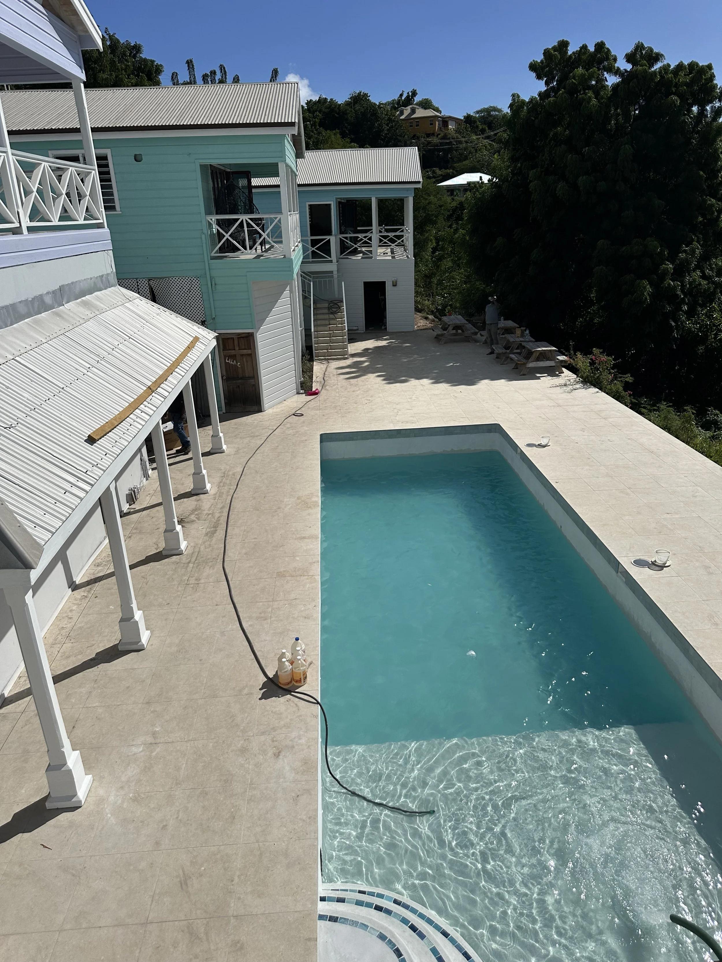 Filling the swimming pool