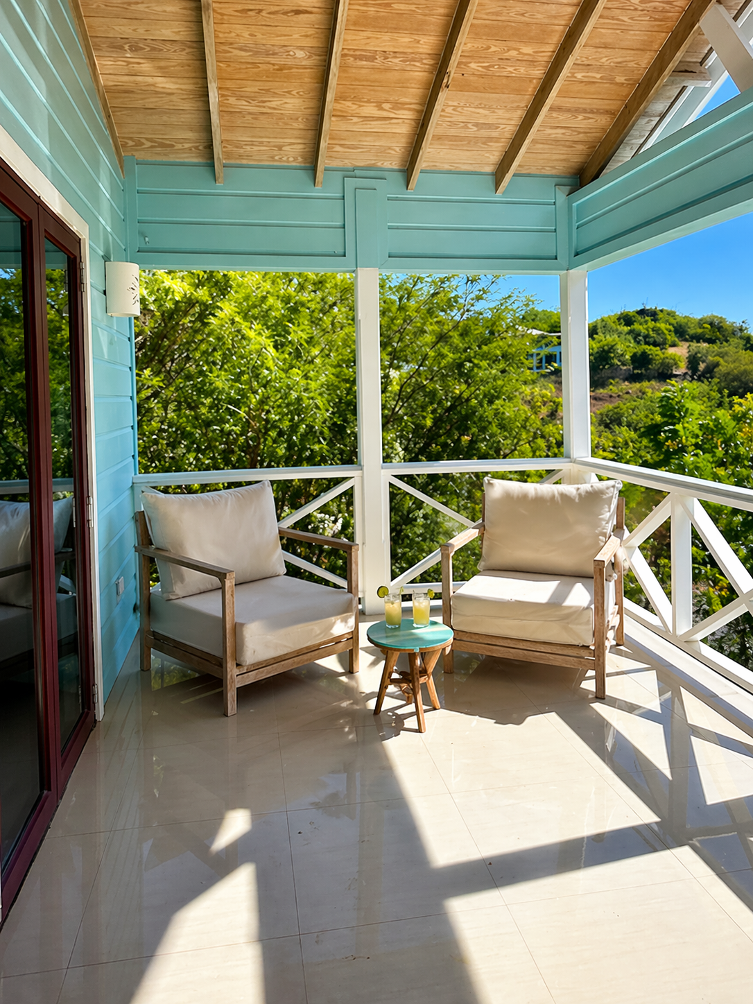 Area to chill on the balcony.
