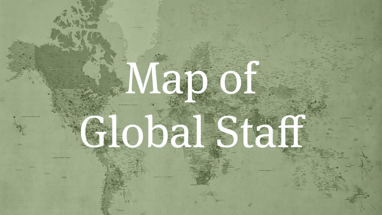 Map of Global Staff