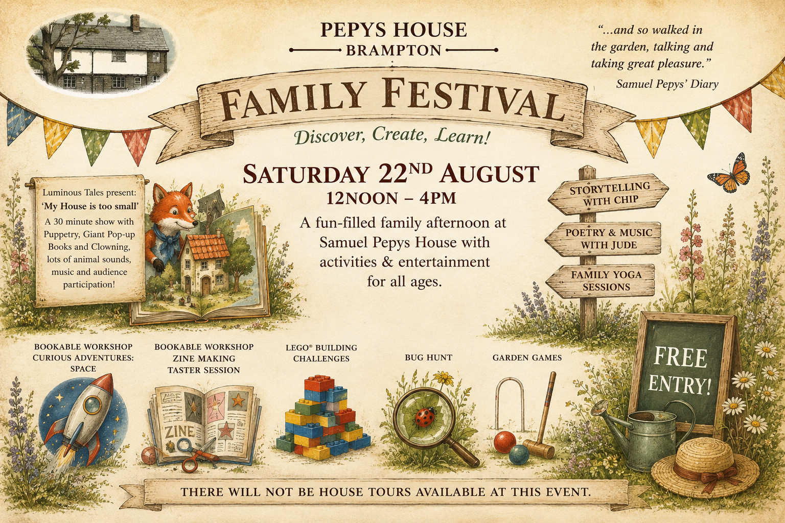 Pepys Mini Festival – Discover, Create, Learn!