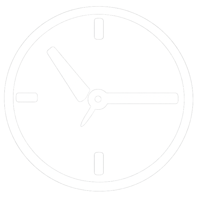 Analog clock showing the time 10:15.