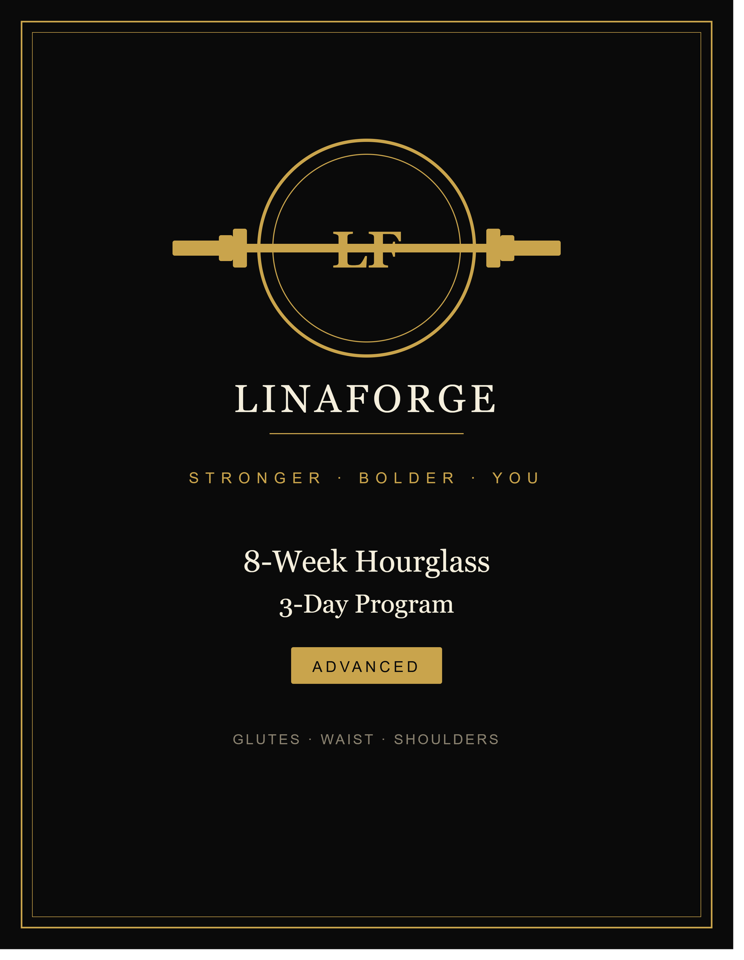 8 Week Hourglass  3 Day - Advanced