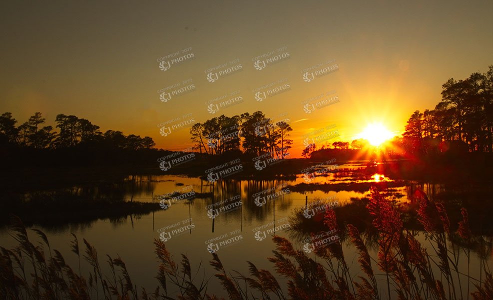 SKU 227 Sunset on Chincoteaque
