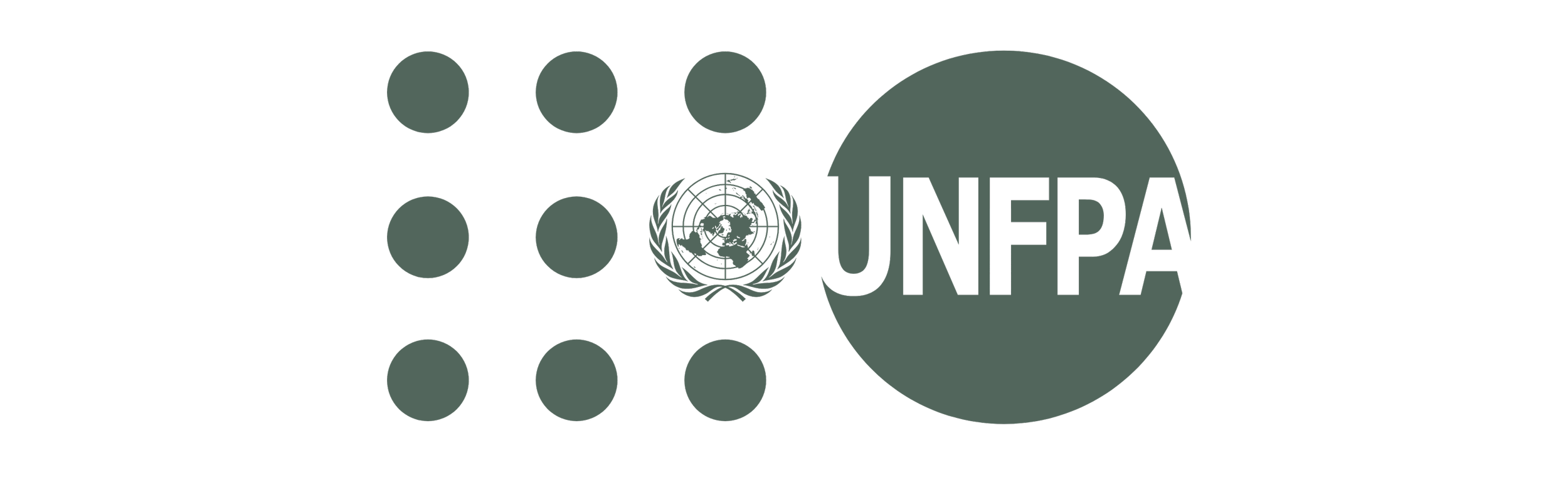 UNFPA logo with circles, the United Nations emblem, and the text 'UNFPA'.