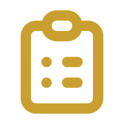 Icon of a clipboard with checklist items