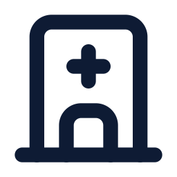 Medical cross symbol on a dark background
