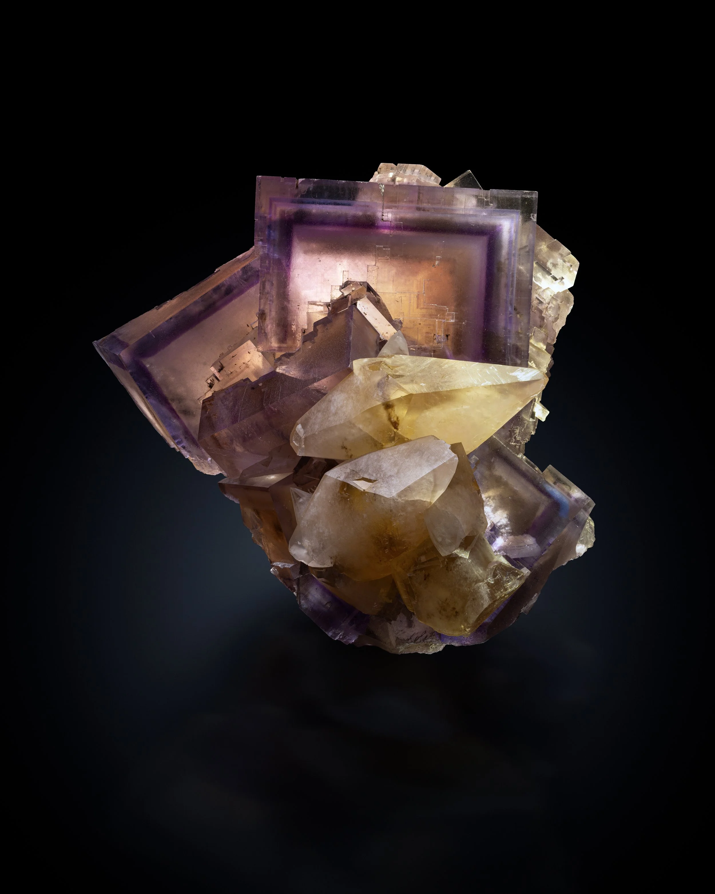Fluorite and Calcite 8 cm  
Annabel Lee Mine, Hardin County, Illinois