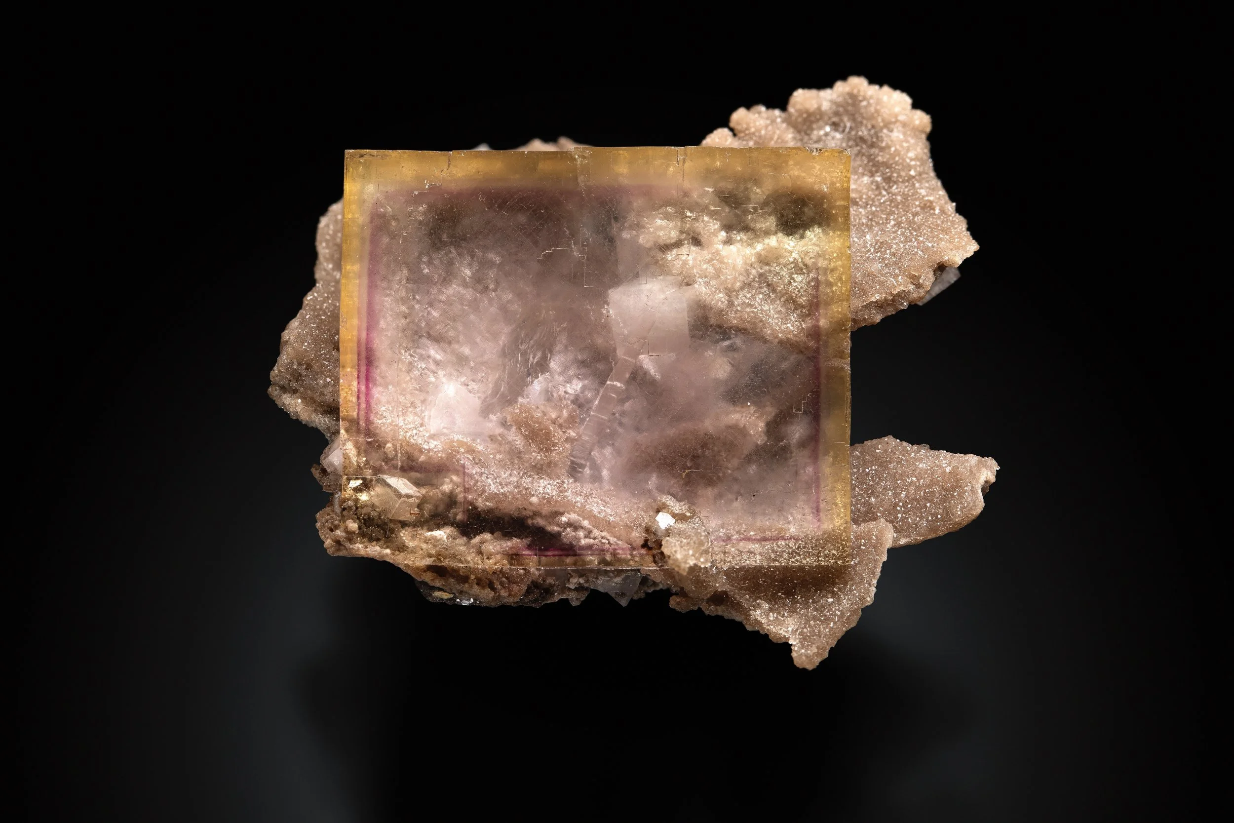 Fluorite, Dolomite and Anhydrite 5 cm  
Penfield, Monroe County, New York