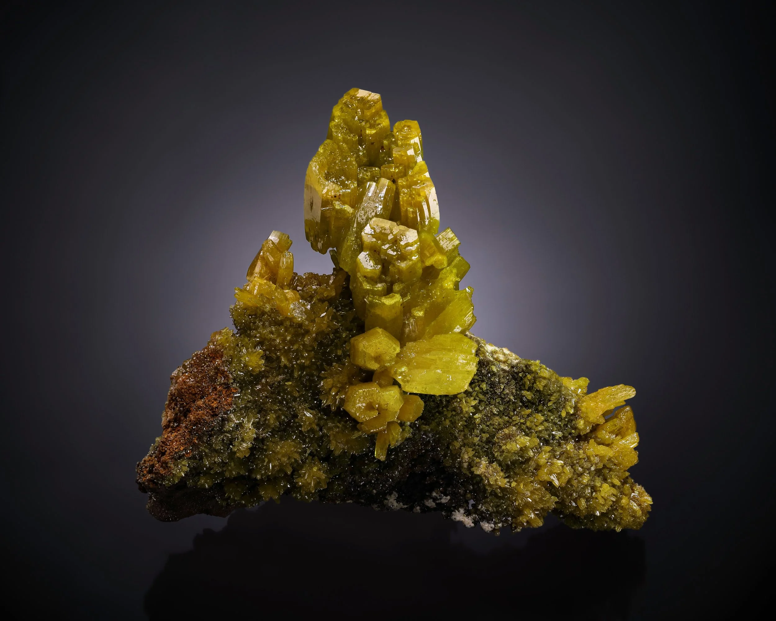 Pyromorphite 9 cm  
Bunker Hill Mine, Kellogg, Idaho