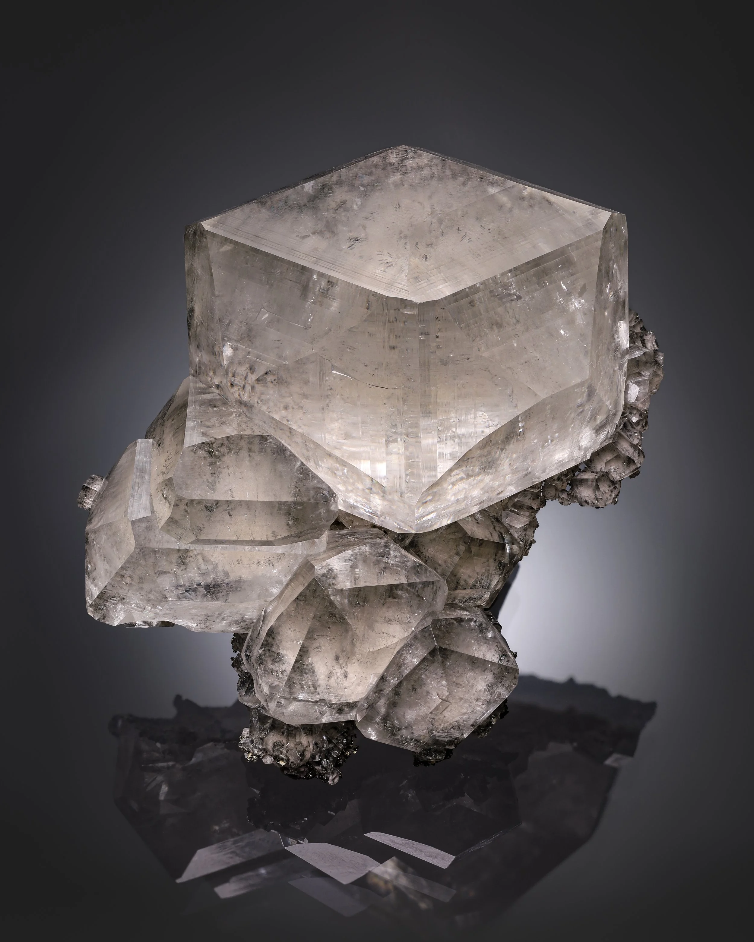 Calcite with Marcasite 9 cm  
Linwood Mine, Scott County, Iowa