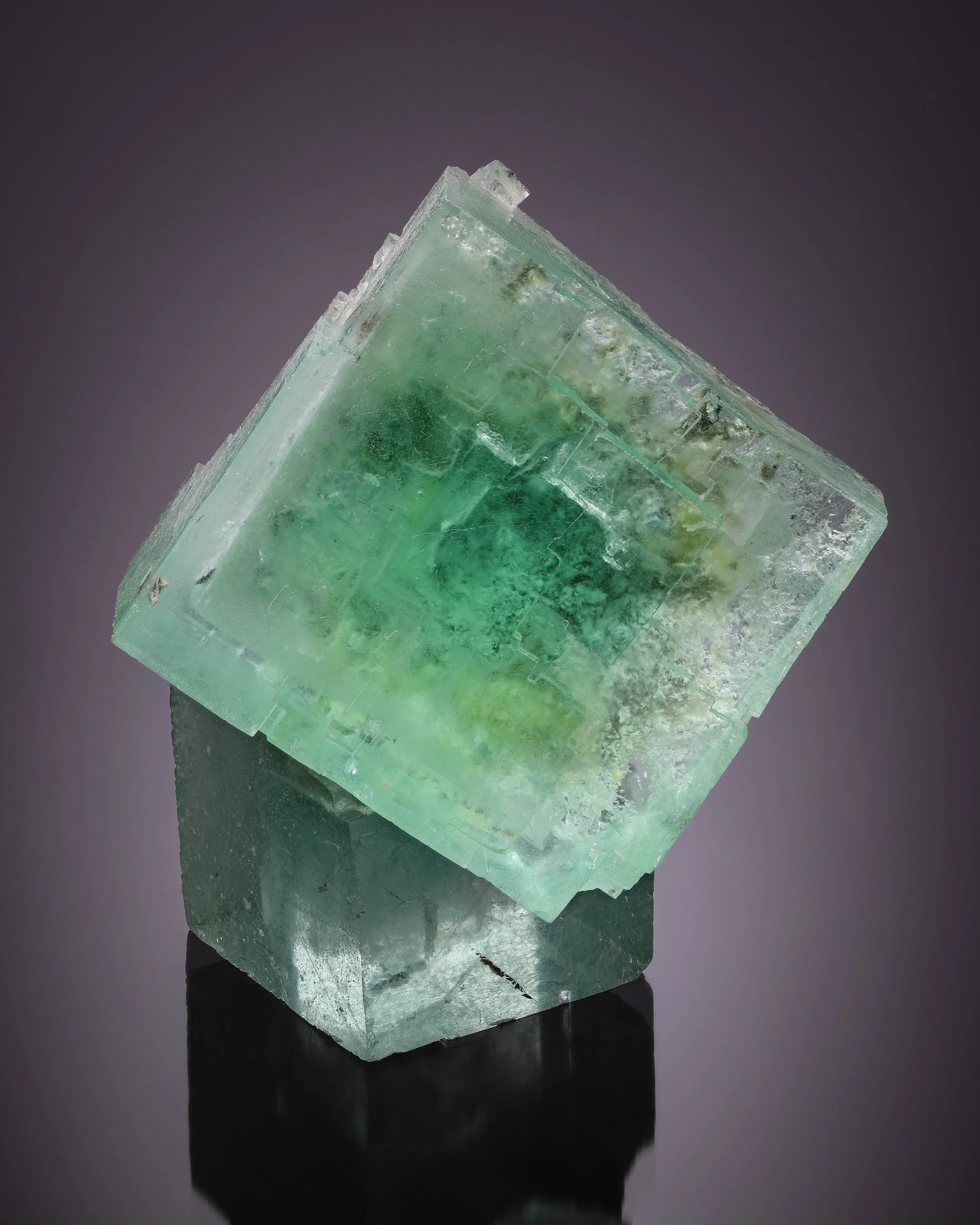 Fluorite 9 cm  
Piaotang Mine, Jiangxi, China