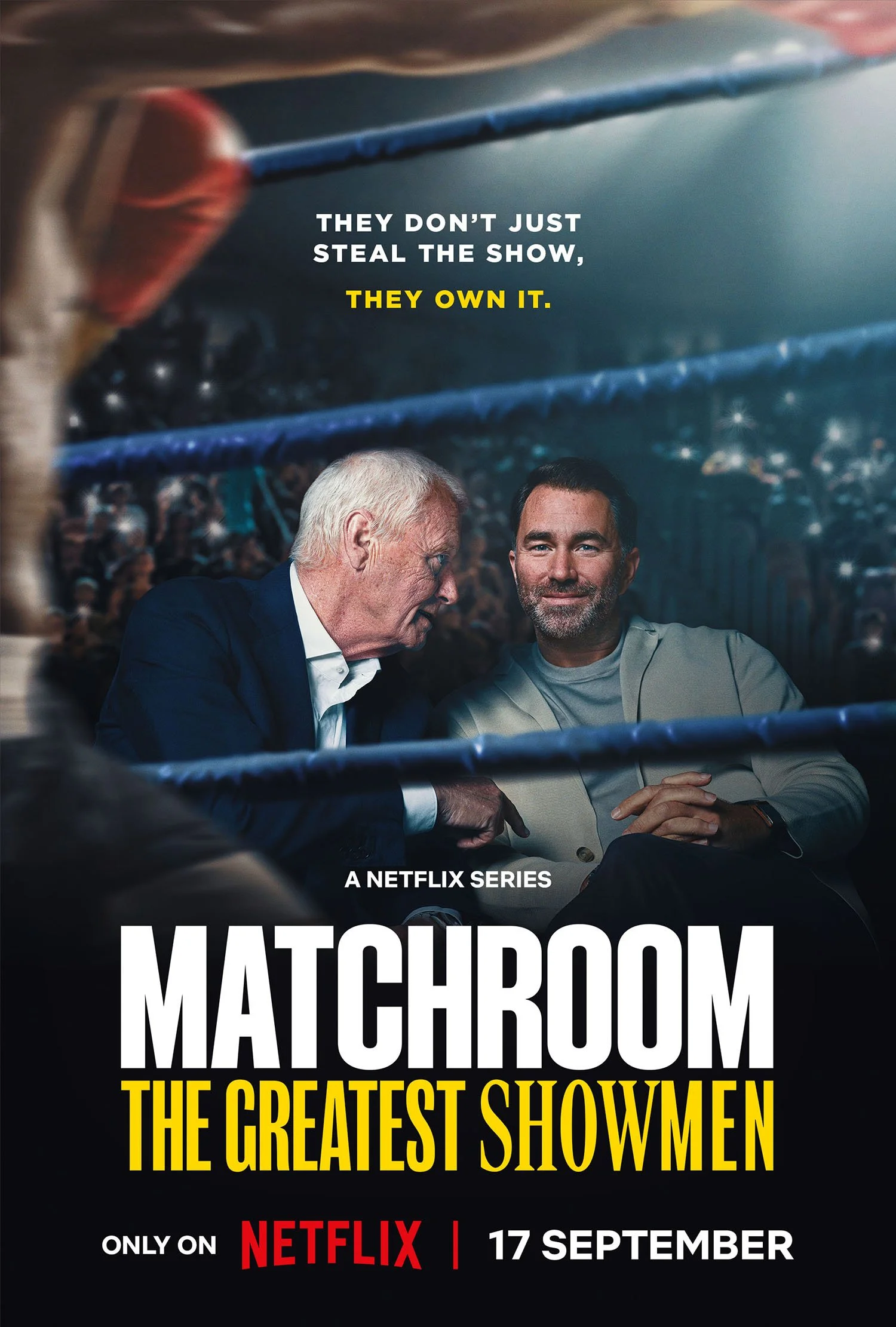 Poster for Netflix series 'Matchroom: The Greatest Showmen'.