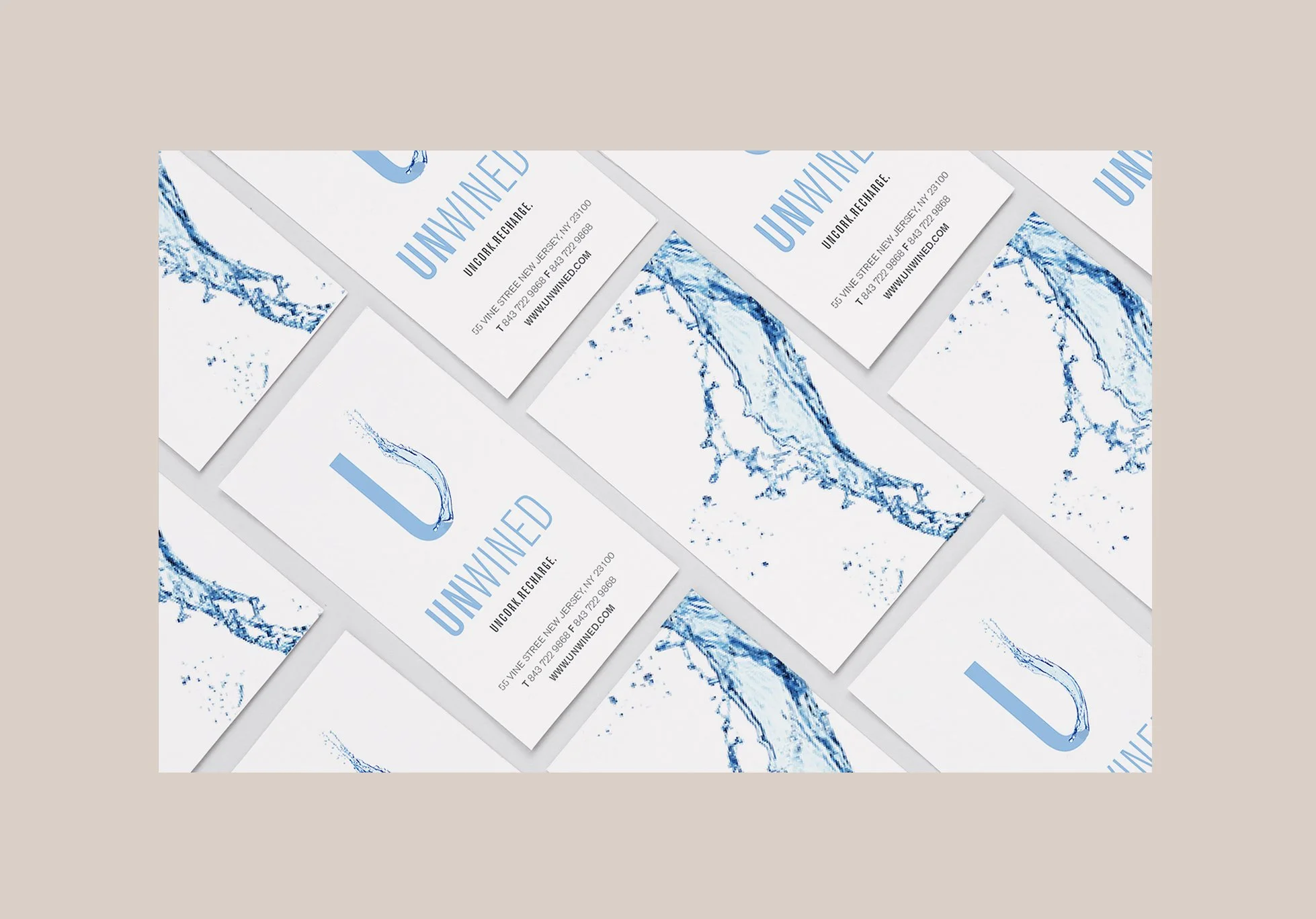 Unwined Business Cards Spa